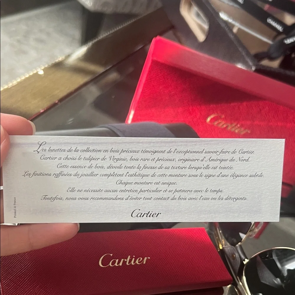 Cartier Gold Aviator Sunglasses